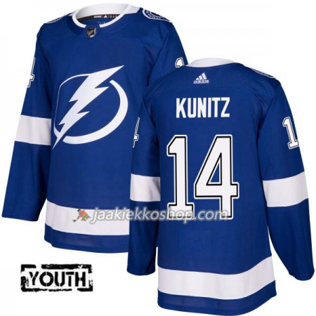 Lapsille NHL Tampa Bay Lightning Pelipaita Chris Kunitz 14 Adidas 2017-2018 Sininen Authentic